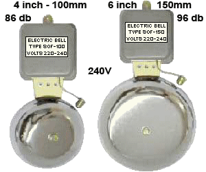 Andeli Chrome Bell 4"  100mm 6"  150mm